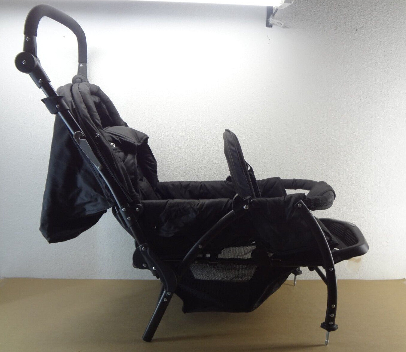 BABY JOY Double Foldable Baby Stroller  Tandem Stroller adjustable Black