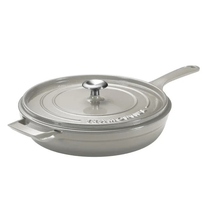 Tramontina Enameled Cast Iron 12 Covered Skillet With Lid