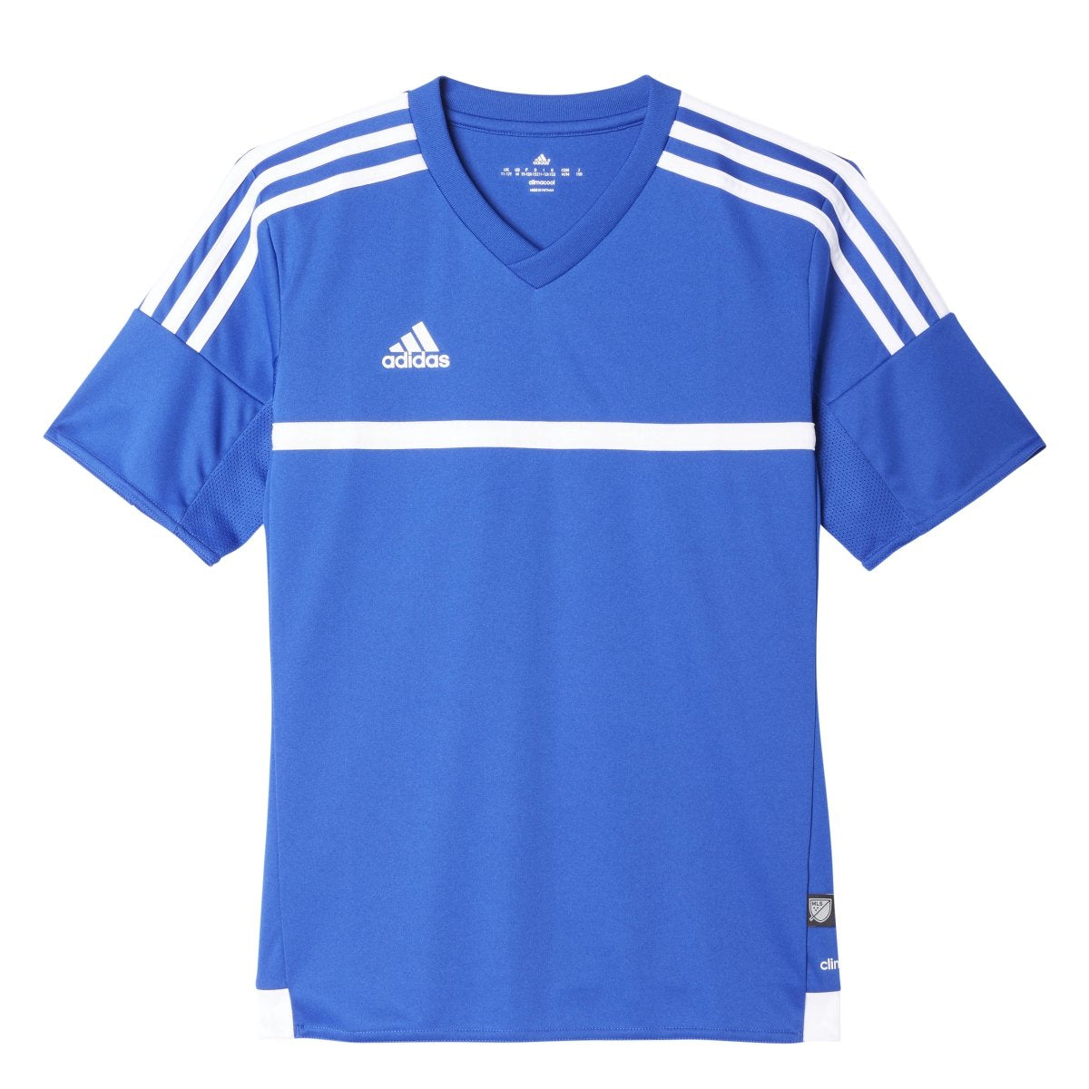 Adidas Boys MLS 15 Match Jersey T-Shirt Bold Blue Size Youth Large