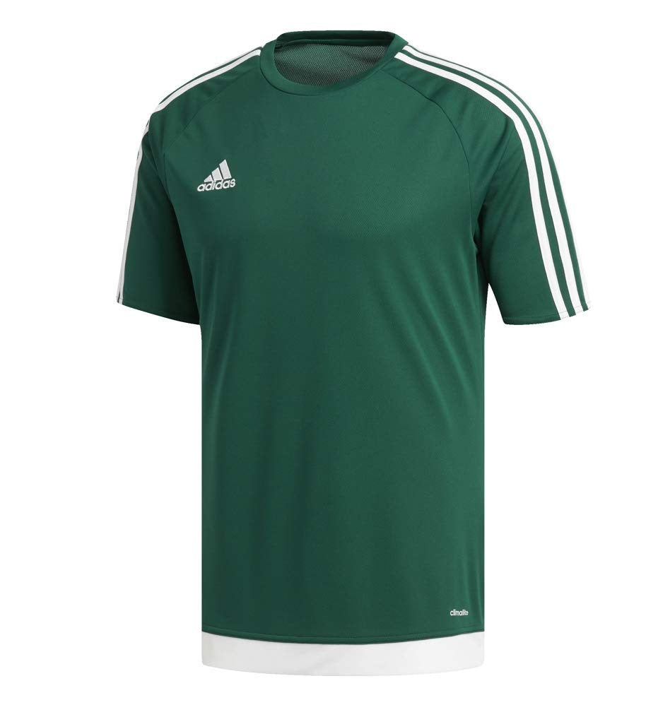 Adidas Boys Estro 15 Jersey T-Shirt Green/White Size Youth