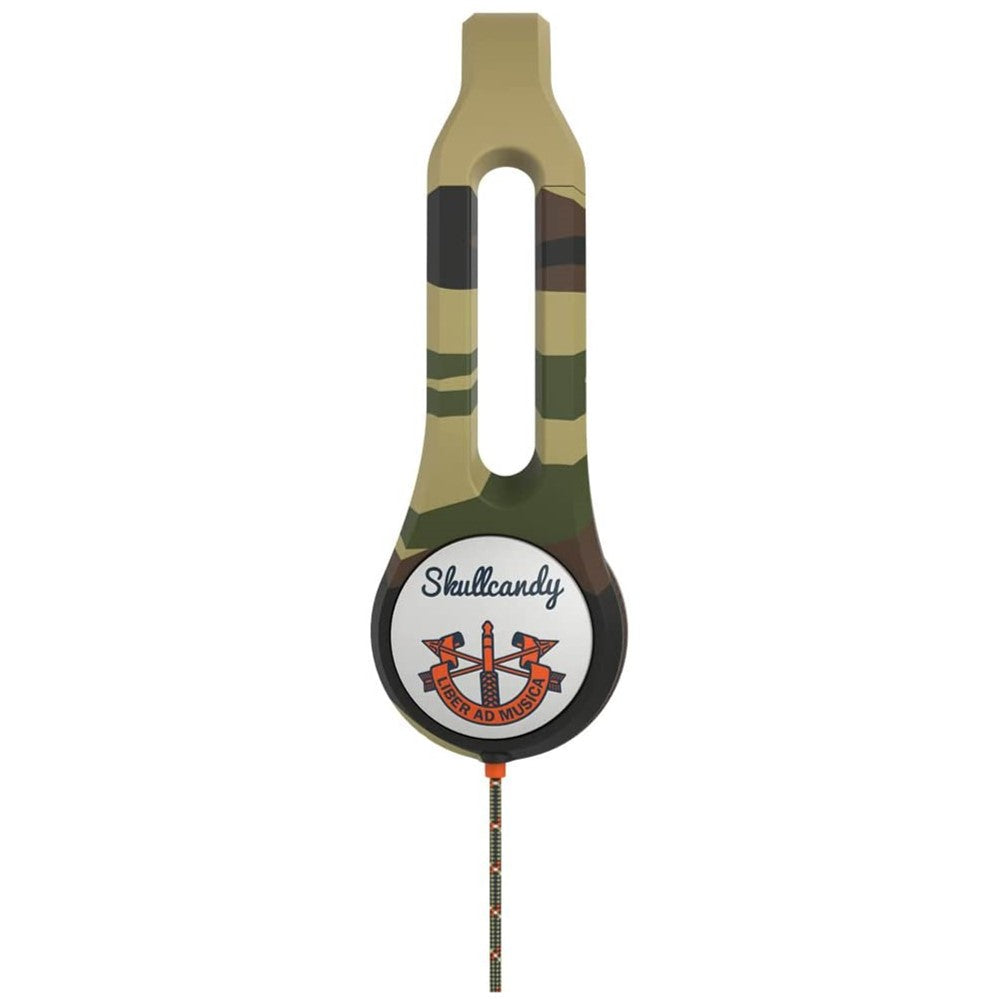 Skullcandy Icon 3 Headphones - Camo/Khaki/Orange