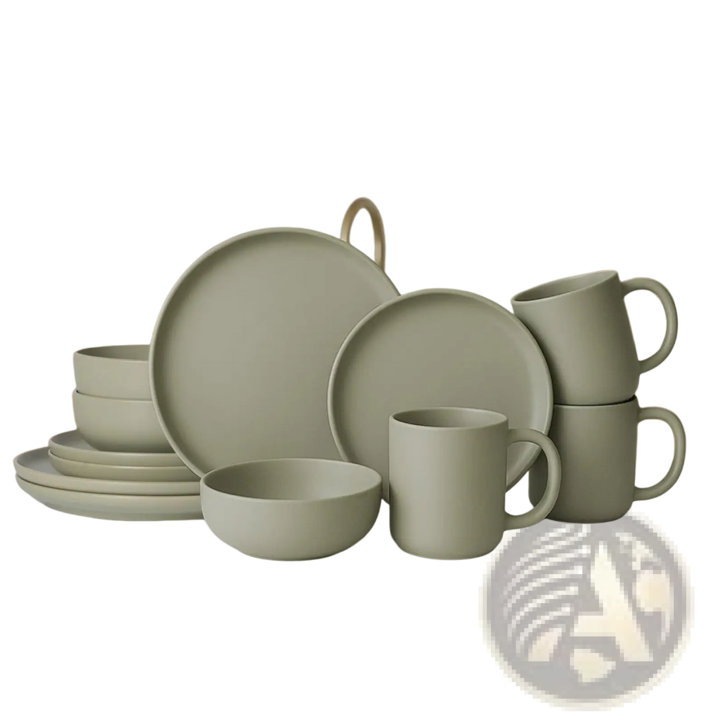 12-Piece Stoneware Dinnerware Sets With Mugs  Microwave & Dishwasher Safe  Non-Toxic Dinner Plates Bowls Set   Stackable Matte Glaze Kitchenware For 3