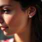18k Gold and Sterling Silver Pony Earring