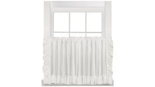 Saturday Knight Limited Sarah Window Valance in White 82"W x 36"L