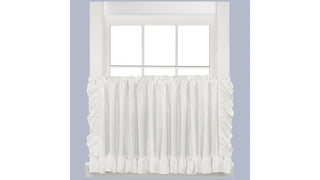 Saturday Knight Limited Sarah Window Valance in White 82"W x 36"L