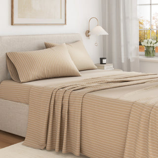 Turkish Cotton Flannel Sheet Set - Plaid & Stripe Collection