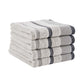 Decorative Cotton Stripe Bath Towel Set - Noelle Collection
