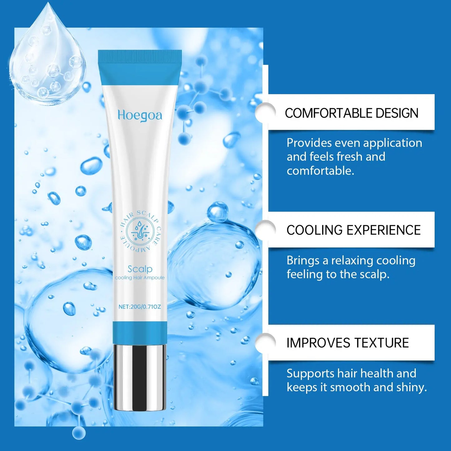 Scalp Cooling Hair Ampoule Vitamin B5 Repairing Essence