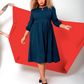 Leota Women's Iman Dress Blue Size 2X