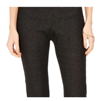 Charter Club Women's Petite Pull-On Ponte-Knit Pants Black Size 6 P