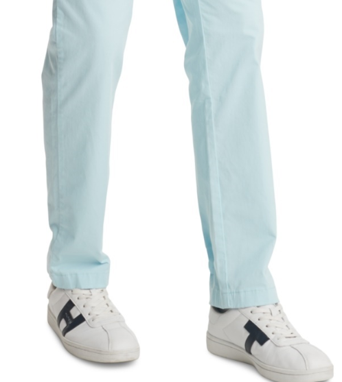 Tommy Hilfiger Men's Th Flex Stretch Custom Fit Chino Pant Blue Size 40WX30L