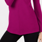 Alfani Women's Ribbed Snap-Detail Sweater Pink Size X-Large