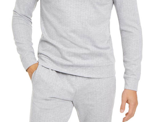 Alfani Men's Sweater Light Heather Crewneck Pullover Gray Size Small