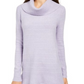 Style & Co Women's Lurex Cowl-Neck Sweater Purple Size Small