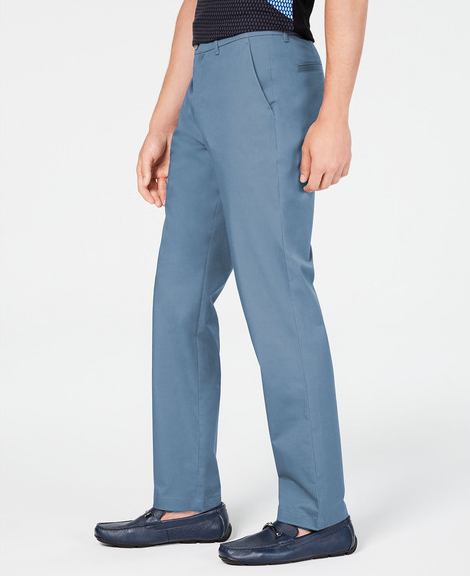 Alfani Men's Alfatech Classic-Fit Chino Pants Blue Size 32WX30L