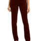 Charter Club Women's Lexington Corduroy Tummy-Control Pants Bright Wine Size 10