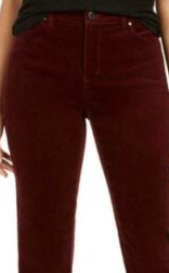 Charter Club Women's Lexington Corduroy Tummy-Control Pants Bright Wine Size 10