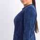 Karen Scott Women's Cable Knit Chenille Sweater Blue Size 1X