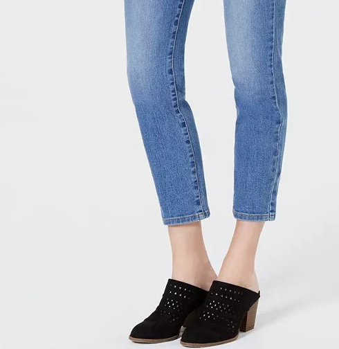 Style & Co Women's Cropped Tummy Control Skinny Jeans Blue 4 Petite