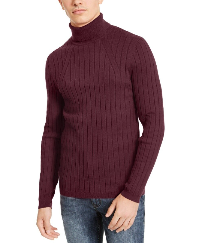 INC International Concepts Men's Elite Turtleneck Sweater Wine Size XX-Large