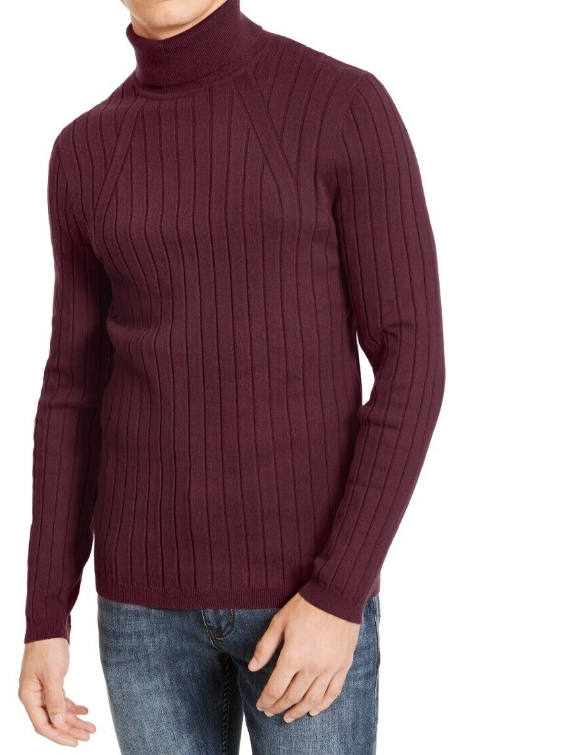 INC International Concepts Men's Elite Turtleneck Sweater Wine Size XX-Large