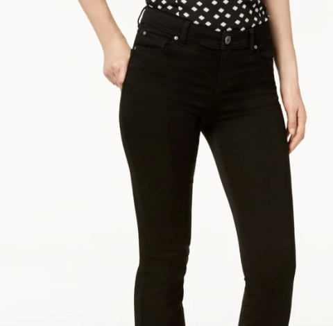 INC International Concepts Women's Bootcut Jeans Black Size 10 Petite