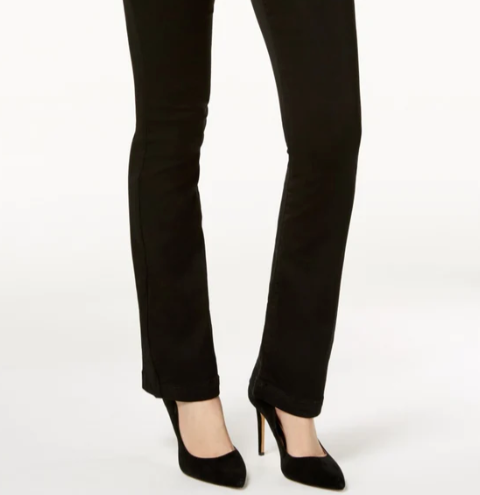 INC International Concepts Women's Bootcut Jeans Black Size 10 Petite