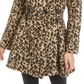 Madden Girl Juniors' Drama Animal Print Coat with Skirt Brown Size Medium