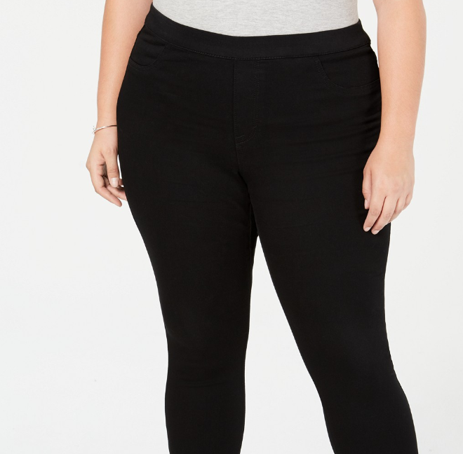Style & Co Women's Plus Size Leggings Black Size 16W