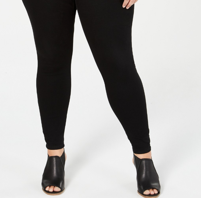 Style & Co Women's Plus Size Leggings Black Size 16W