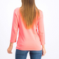 Karen Scott Women's Cotton Henley Top Orange Size Large