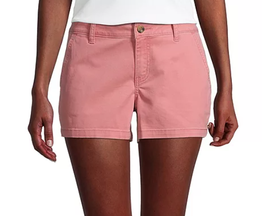 Style & Co Women's Chino Shorts Pink Size 16