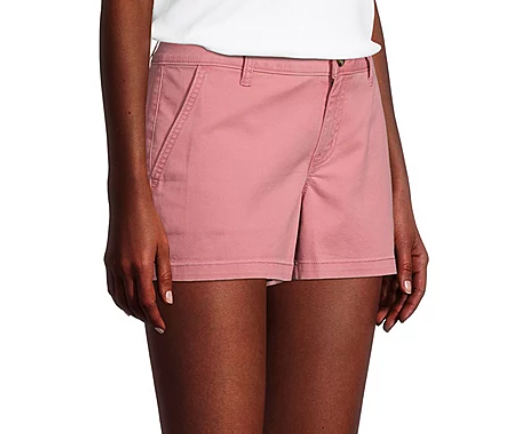 Style & Co Women's Chino Shorts Pink Size 16