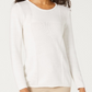 Karen Scott Women's Patchwork-Stitch Pullover Sweater White Size Extra Large