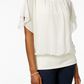 JM Women's Collection Flutter-Sleeve Top Brght White Size Extra Large