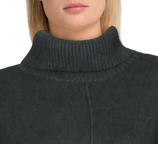 Alfani Women's Dropped-Shoulder Turtleneck Green Size Large