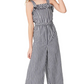 Charter Club Big Girls Mommy & Me Gingham Jumpsuit Blue Size Small