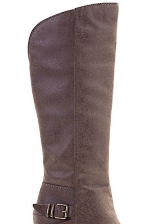 American Rag Women's Emilee Fabric Almond Toe Knee High Fashion Boots Brown Size 9.5