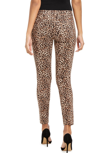INC International Concepts Women's Incessential Leopard Skinny Jeans Brown Size 4