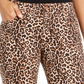 INC International Concepts Women's Incessential Leopard Skinny Jeans Brown Size 4
