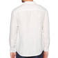 Cubavera Men's Solid Linen Shirt White Size Large