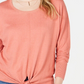 Style & Co Women's Tie Front Sweater Orange Size X-Large