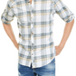 INC International Concepts Men's Marc Plaid Shirt Gray Size XX Large