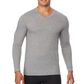 32 Degrees Men's Base Layer V-Neck Shirt Gray Size Large