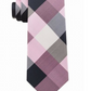 Tommy Hilfiger Men's Bold Plaid Silk Tie Pink Size One Size
