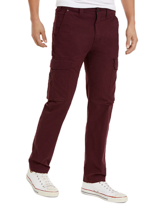 Levi's Men's 502 Aviator Tapered Cargo Pants Wine Size 30X32