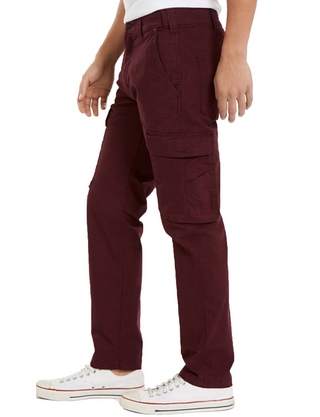 Levi's Men's 502 Aviator Tapered Cargo Pants Wine Size 30X32