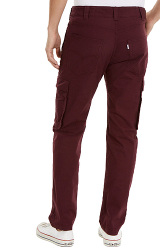 Levi's Men's 502 Aviator Tapered Cargo Pants Wine Size 30X32