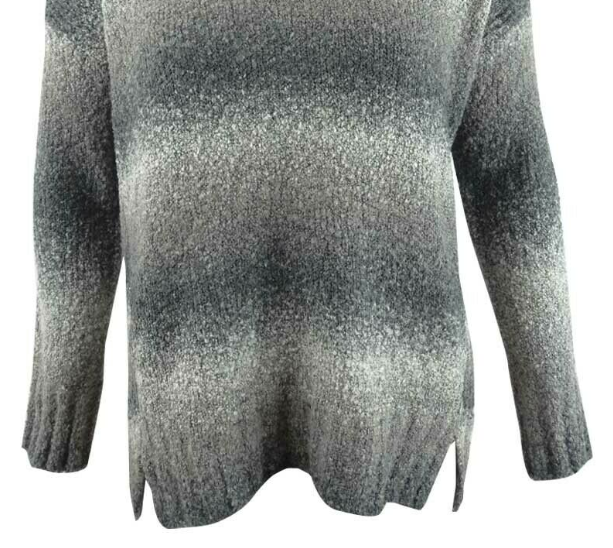 Style & Co Women's Ombre Boucle Sweater Gray Size Extra Large