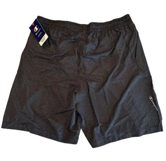 Champion Men's Standard Fit Stretch Camouflage 9 Sport Shorts Black Size Large